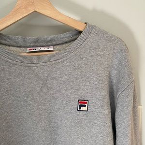 Size XL Grey Fila Crewneck Sweatshirt